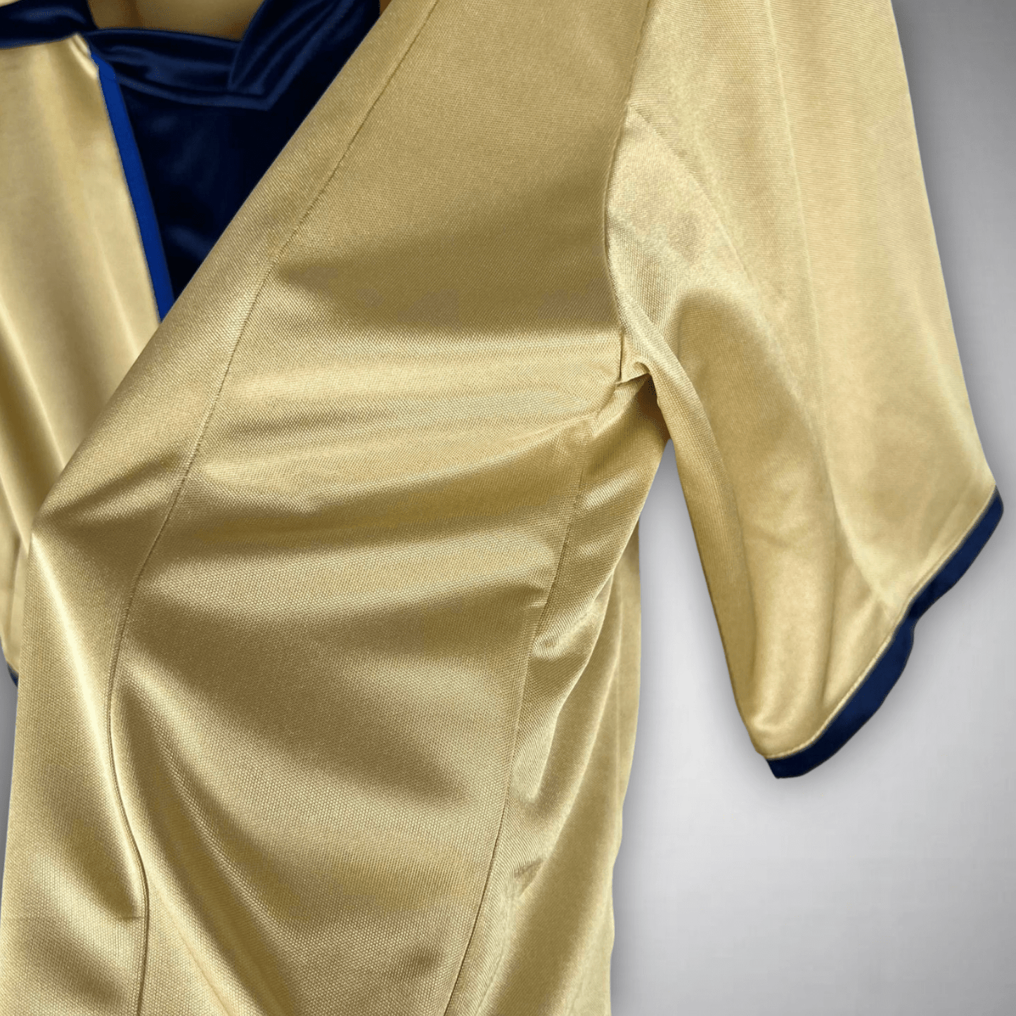 02/03 FC Barcelona Gold Away Retro Kit - Premium Quality Kits at Football Monarch