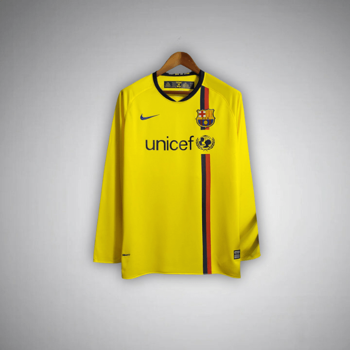 08/09 FC Barcelona Away Long Sleeve Kit - Premium Quality Kits at Football Monarch