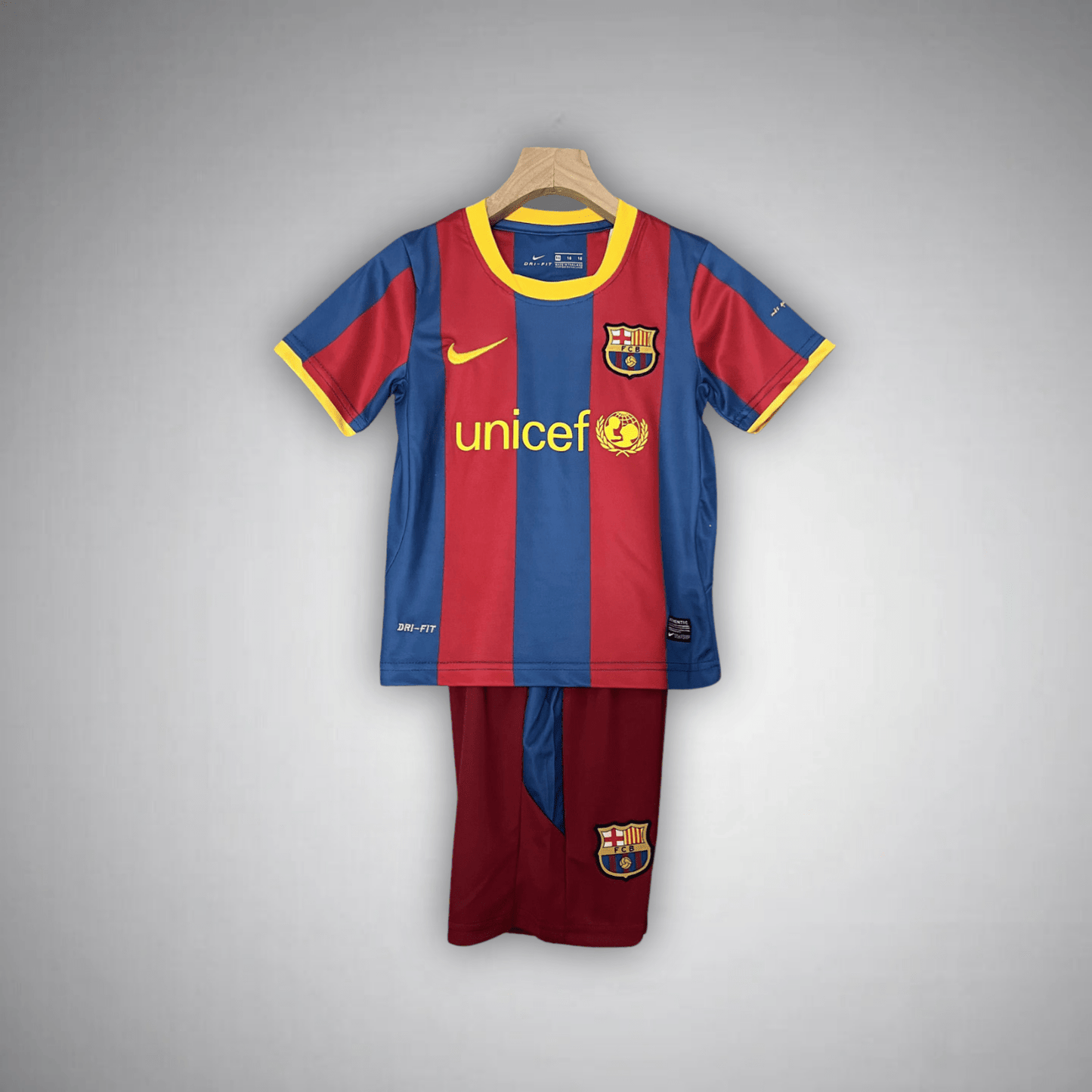 10/11 FC Barcelona Home Kids Size Kit - Premium Quality Kits at Football Monarch