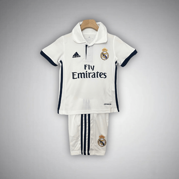 16/17 Real Madrid Home Kids Size Kit - Premium Quality Kits at Football Monarch