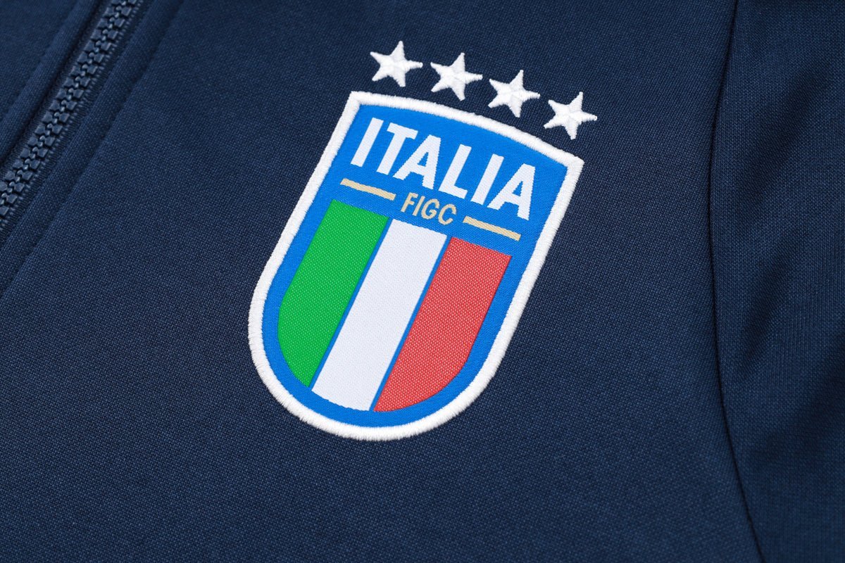 2024 Italy Dark Blue Premium Tracksuit - Premium Quality Kits at Football Monarch