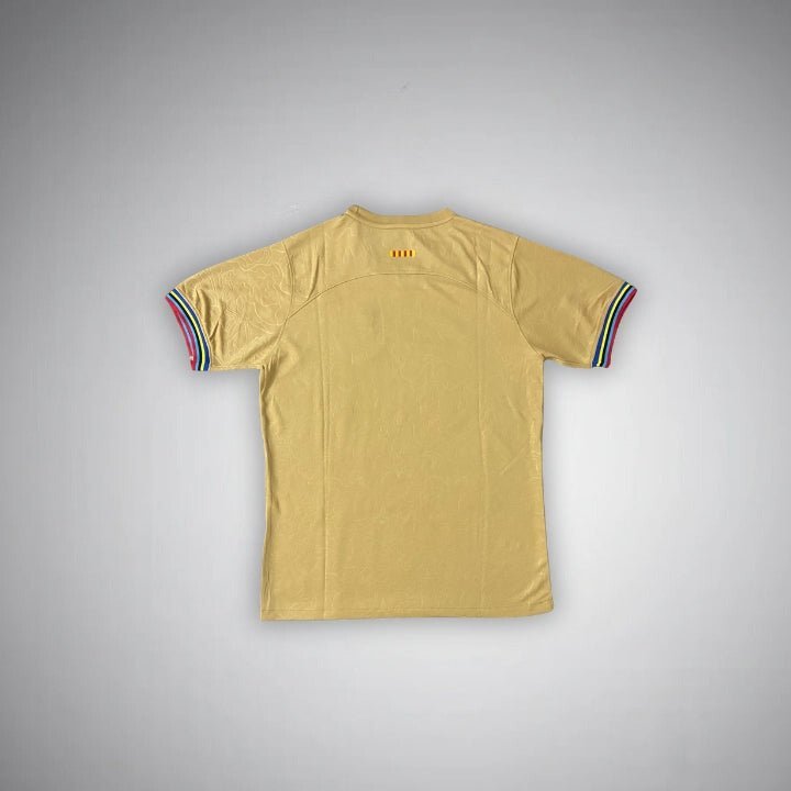 22/23 FC Barcelona Gold Premium Kit - Premium Quality Kits at Football Monarch