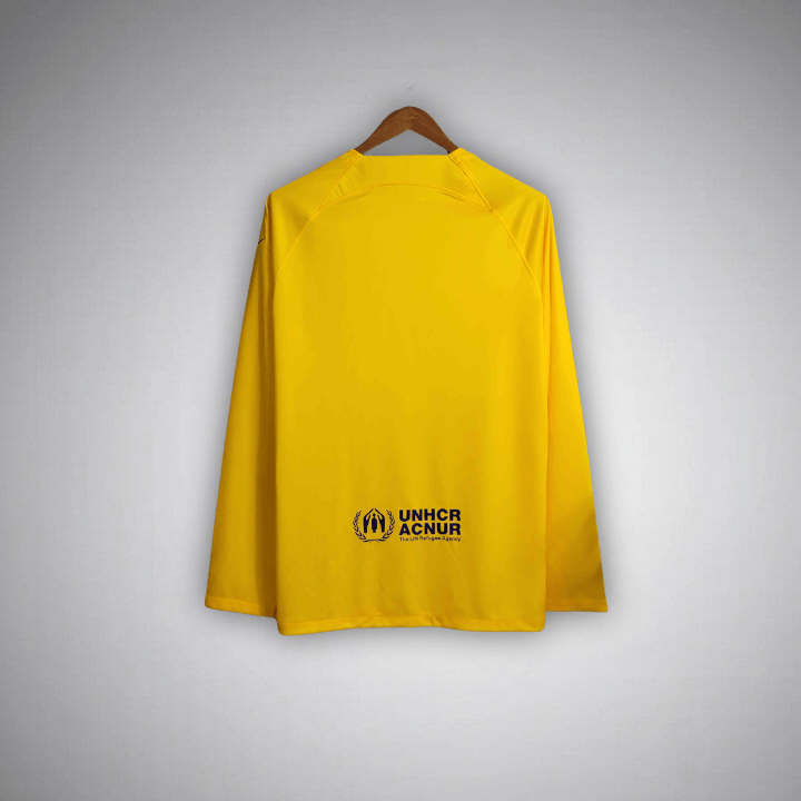 23/24 FC Barcelona Long Sleeve Away Kit - Premium Quality Kits at Football Monarch