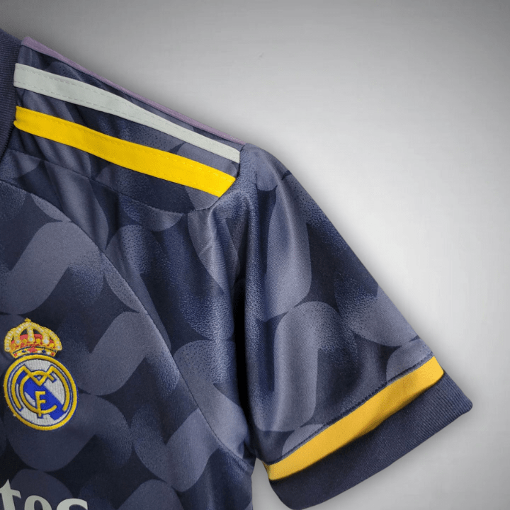 23/24 Real Madrid Away Premium Kids Size Kit - Premium Quality Kits at Football Monarch