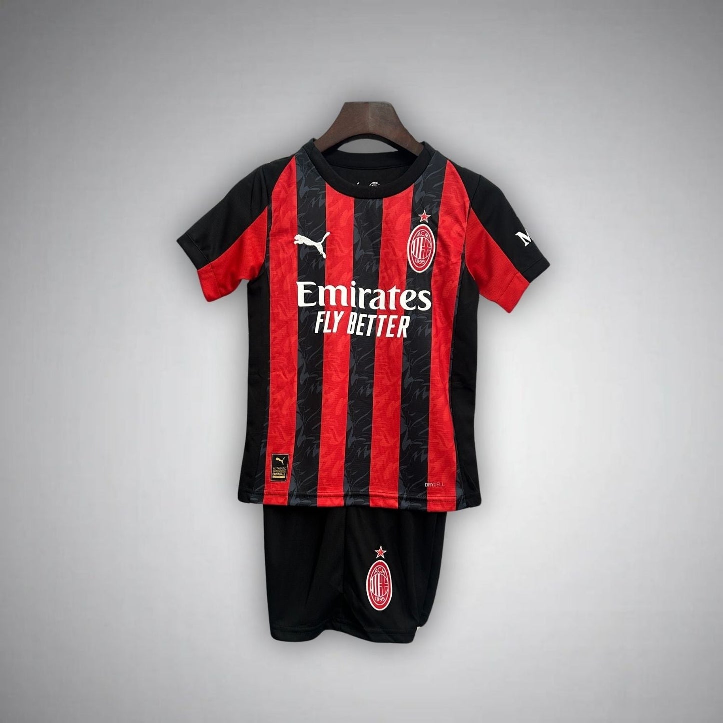 25/26 AC Milan Home Kids Size Kit - Premium Quality Kits at Football Monarch