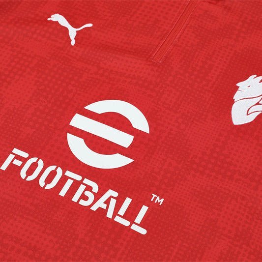 25/26 AC Milan Training Red Kids Size Tracksuit - Premium Quality Kits at Football Monarch