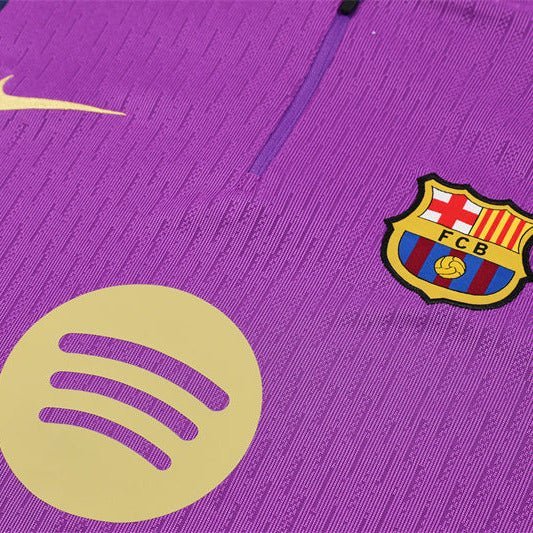 25/26 FC Barcelona Half Zip Training Purple/Blue Kids Size Tracksuit - Premium Quality Kits at Football Monarch
