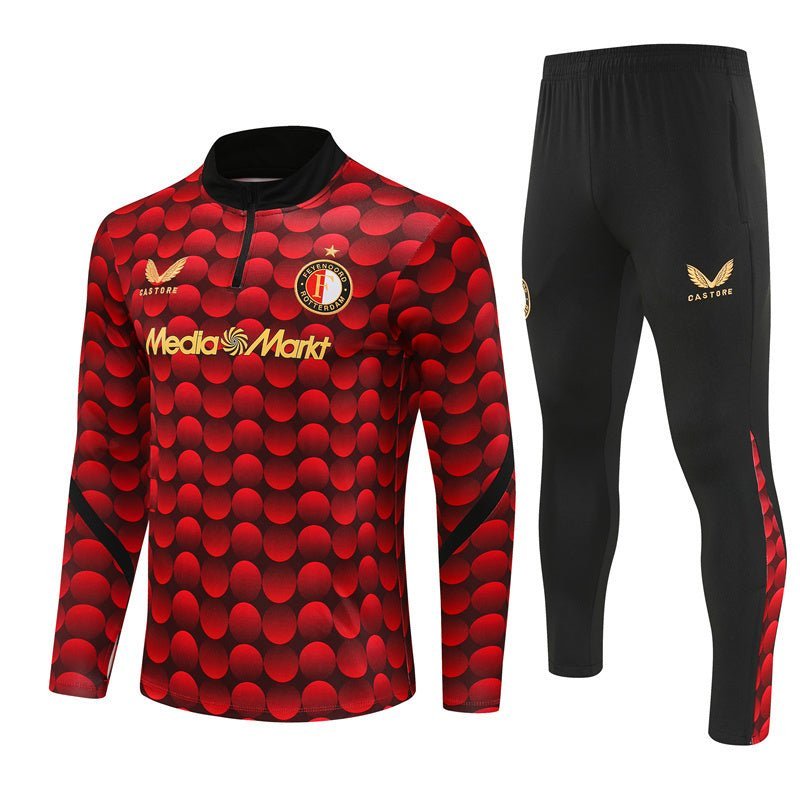 25/26 Feyenoord Pre - Match Home Tracksuit - Premium Quality Kits at Football Monarch