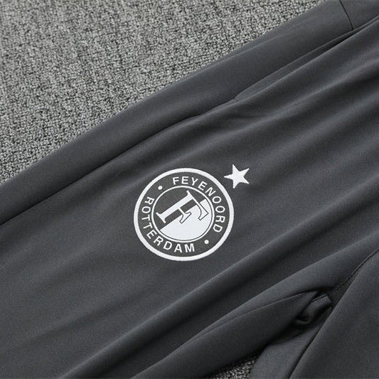 25/26 Feyenoord Training Grey Kids Size Tracksuit - Premium Quality Kits at Football Monarch