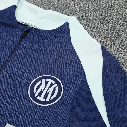 25/26 Inter Milan Blue Kids Size Tracksuit - Premium Quality Kits at Football Monarch
