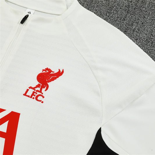 25/26 Liverpool Training White Tracksuit - Premium Quality Kits at Football Monarch