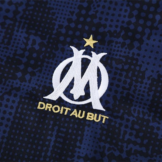 25/26 Marseille Training Navy Blue Kids Size Tracksuit - Premium Quality Kits at Football Monarch