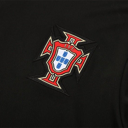 25/26 Portugal Training Black Kids Size Tracksuit - Premium Quality Kits at Football Monarch