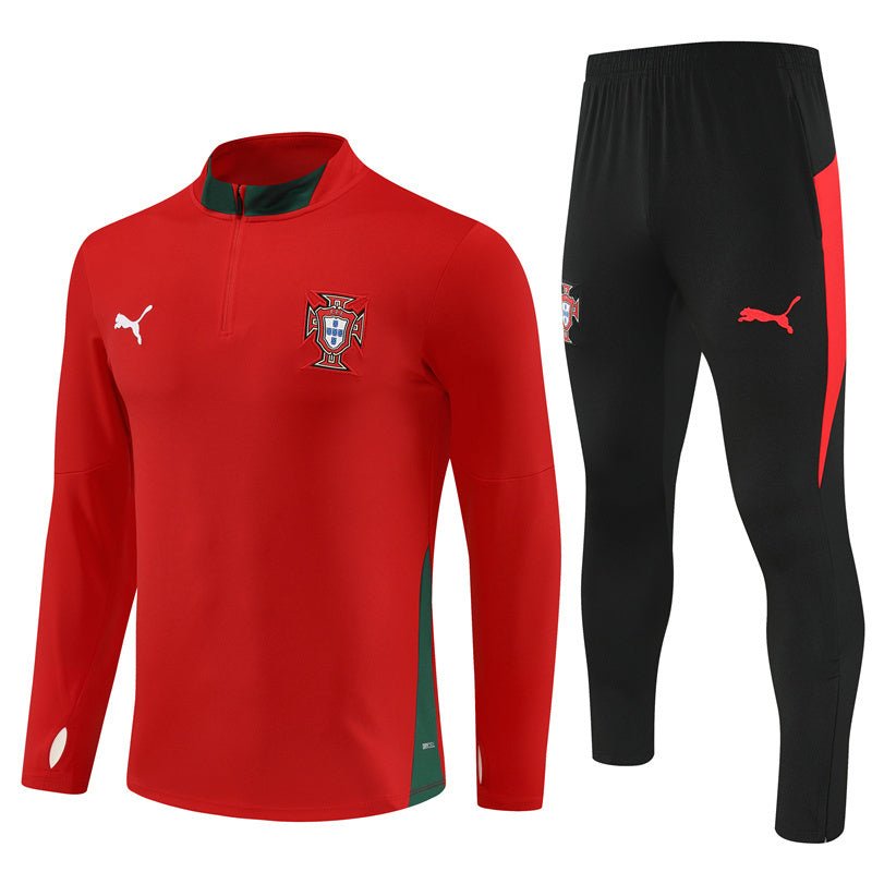 25/26 Portugal Training Red Kids Size Tracksuit - Premium Quality Kits at Football Monarch