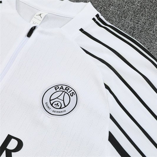 25/26 PSG x Jordan White Tracksuit - Premium Quality Kits at Football Monarch
