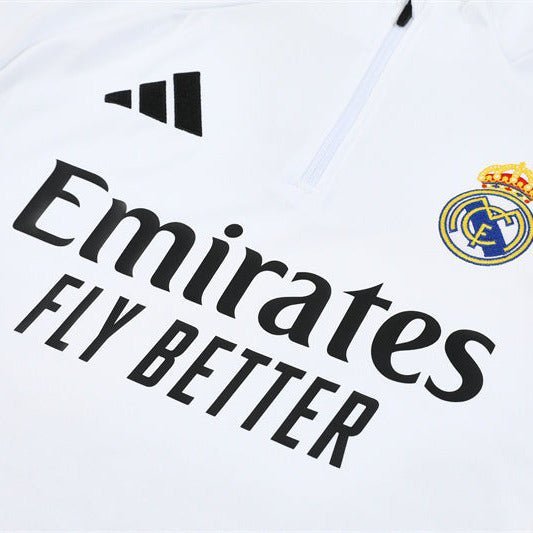 25/26 Real Madrid Home Kids Size Tracksuit - Premium Quality Kits at Football Monarch