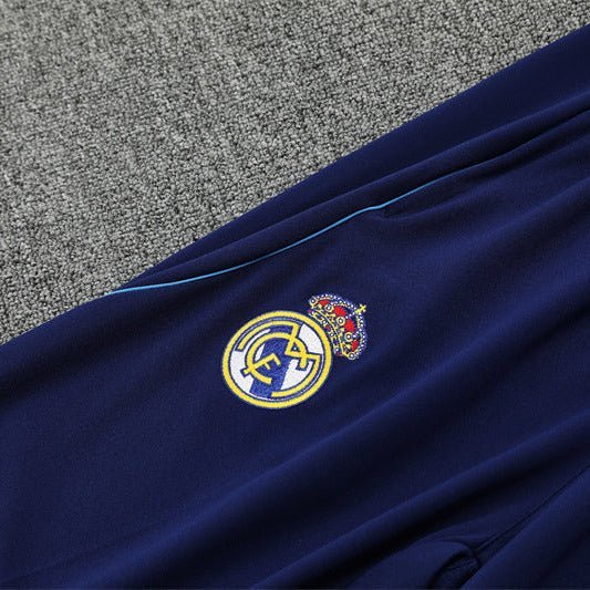 25/26 Real Madrid Training Blue Kids Size Tracksuit - Premium Quality Kits at Football Monarch
