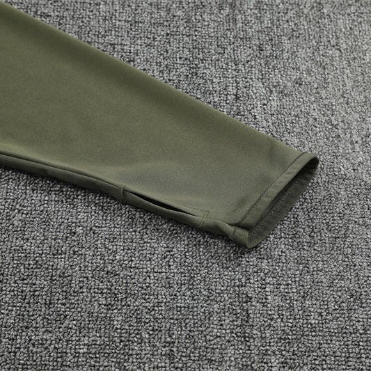 25/26 Real Madrid Training Dark Olive Kids Size Tracksuit - Premium Quality Kits at Football Monarch