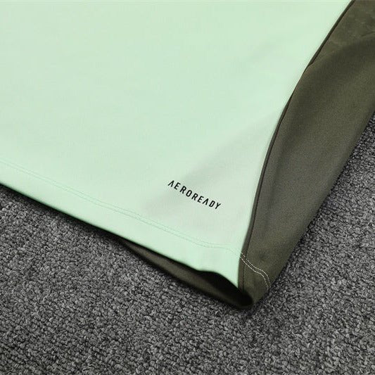 25/26 Real Madrid Training Lime Green Kids Size Tracksuit - Premium Quality Kits at Football Monarch