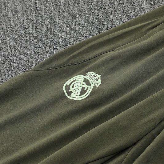 25/26 Real Madrid Training Lime Green Tracksuit - Premium Quality Kits at Football Monarch