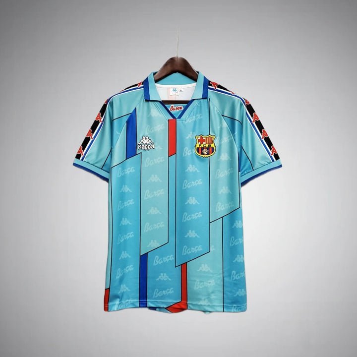 96/97 FC Barcelona Away Kit - Premium Quality Kits at Football Monarch