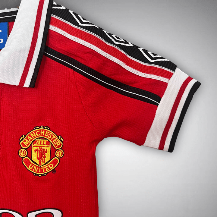 98/99 Manchester United Home Kids Size Kit - Premium Quality Kits at Football Monarch