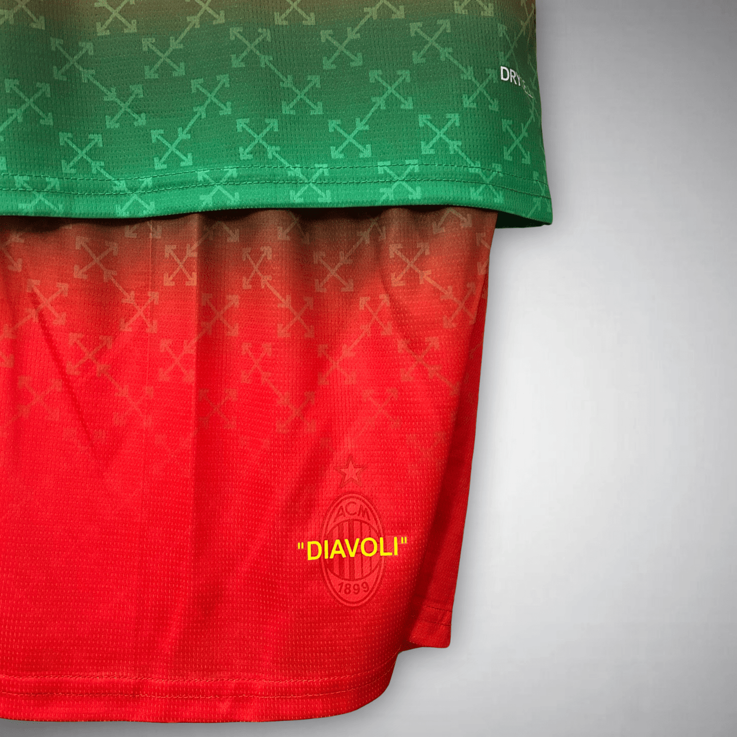 AC Milan x Off - White Premium Kids Size Kit - Premium Quality Kits at Football Monarch