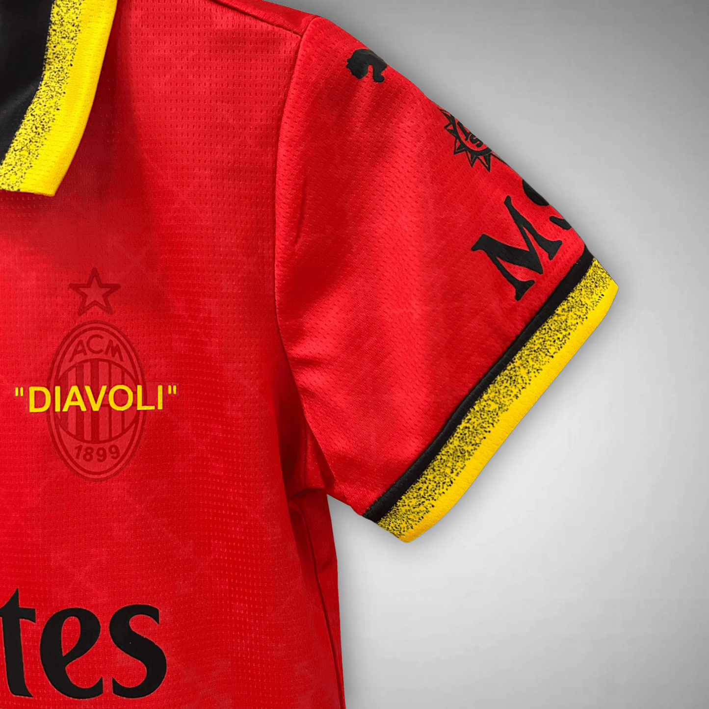 AC Milan x Off - White Premium Kids Size Kit - Premium Quality Kits at Football Monarch