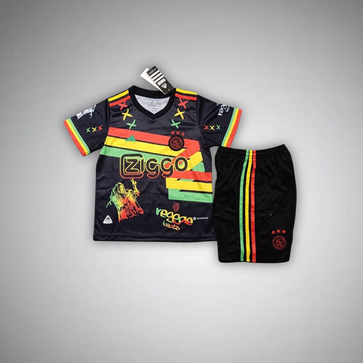 Ajax "Reggaeton" Premium Kids Size Kit - Premium Quality Kits at Football Monarch