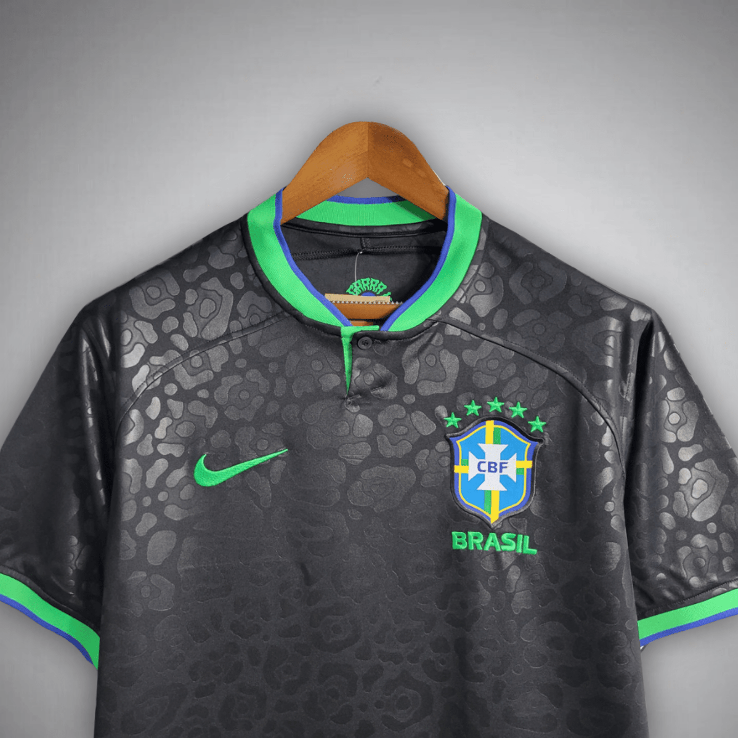 Brazil "Black Leopard" Premium Kit - Premium Quality Kits at Football Monarch
