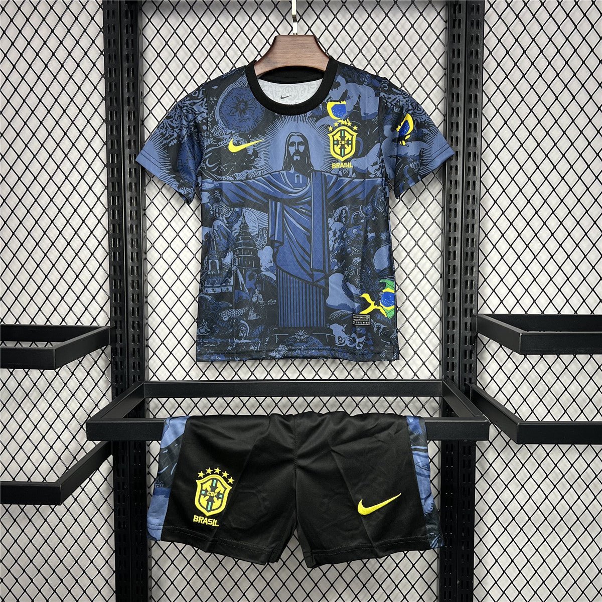 Brazil "Jesus" Premium Blue Kit - Premium Quality Kits at Football Monarch