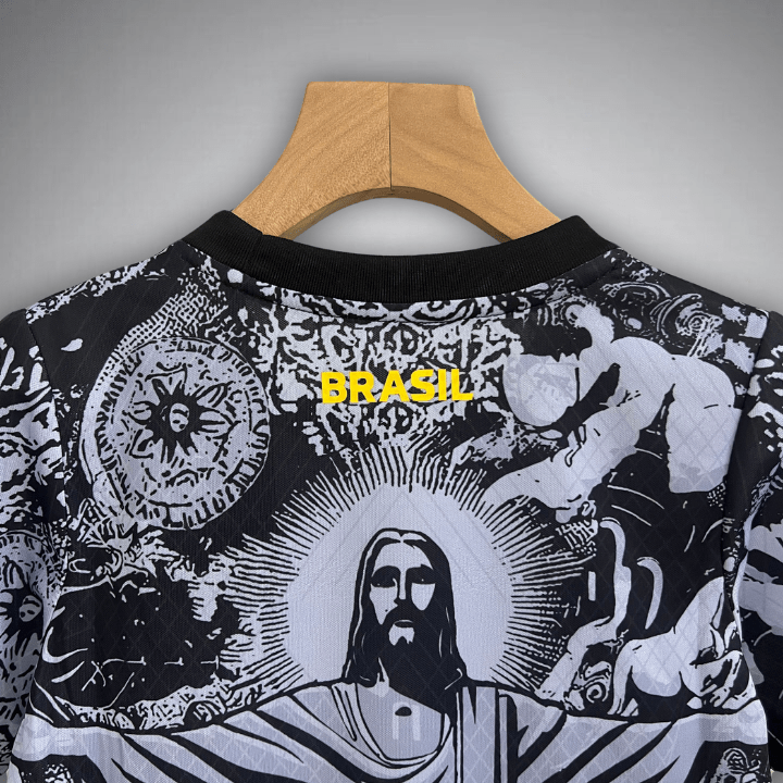 Brazil "Jesus" Premium Kids Size Kit - Premium Quality Kits at Football Monarch