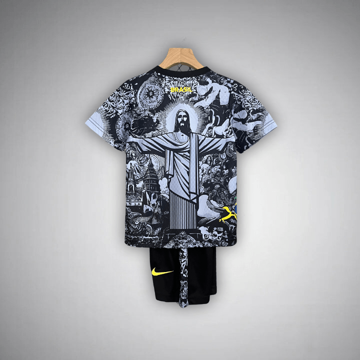Brazil "Jesus" Premium Kids Size Kit - Premium Quality Kits at Football Monarch