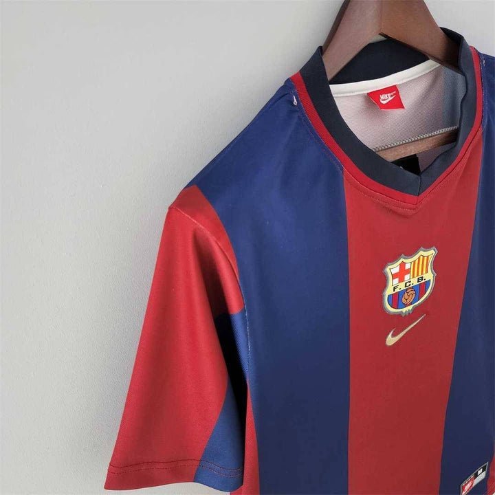 FC Barcelona 1998 - 1999 Retro Home Kit - Premium Quality Kits at Football Monarch