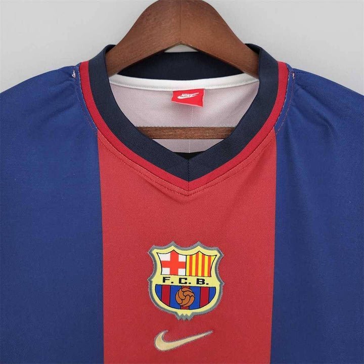 FC Barcelona 1998 - 1999 Retro Home Kit - Premium Quality Kits at Football Monarch