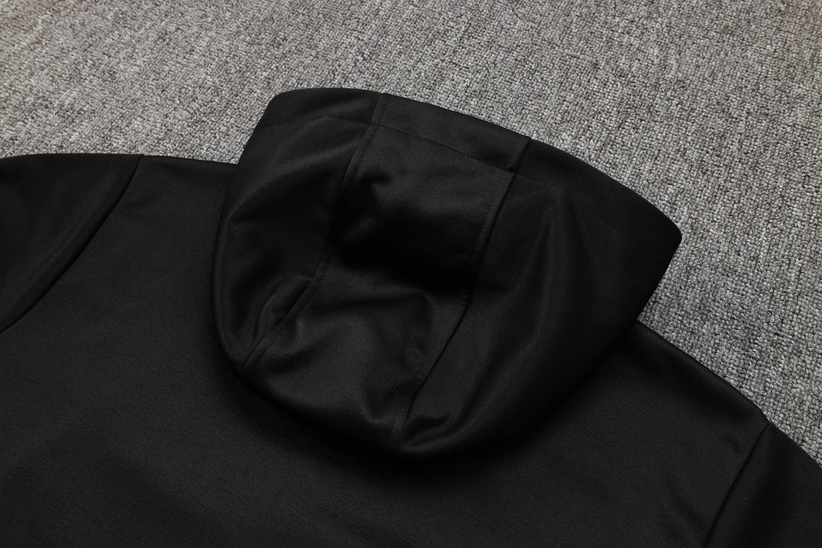 FC Barcelona Black Premium Tracksuit - Premium Quality Kits at Football Monarch