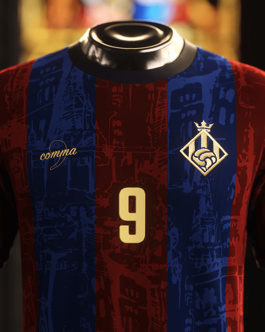 FC Barcelona "El Pistolero" Premium Kit - Premium Quality Kits at Football Monarch