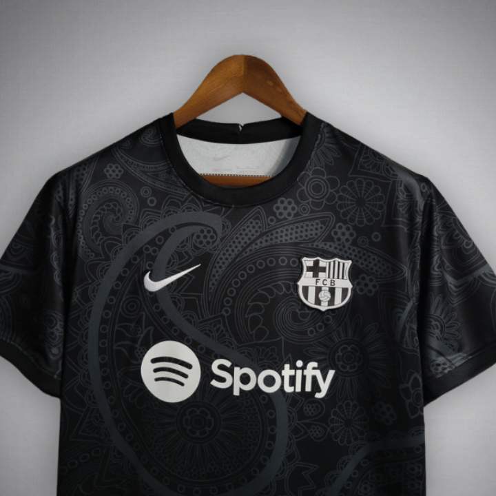 FC Barcelona "Noir Fleur" Premium Kit - Premium Quality Kits at Football Monarch