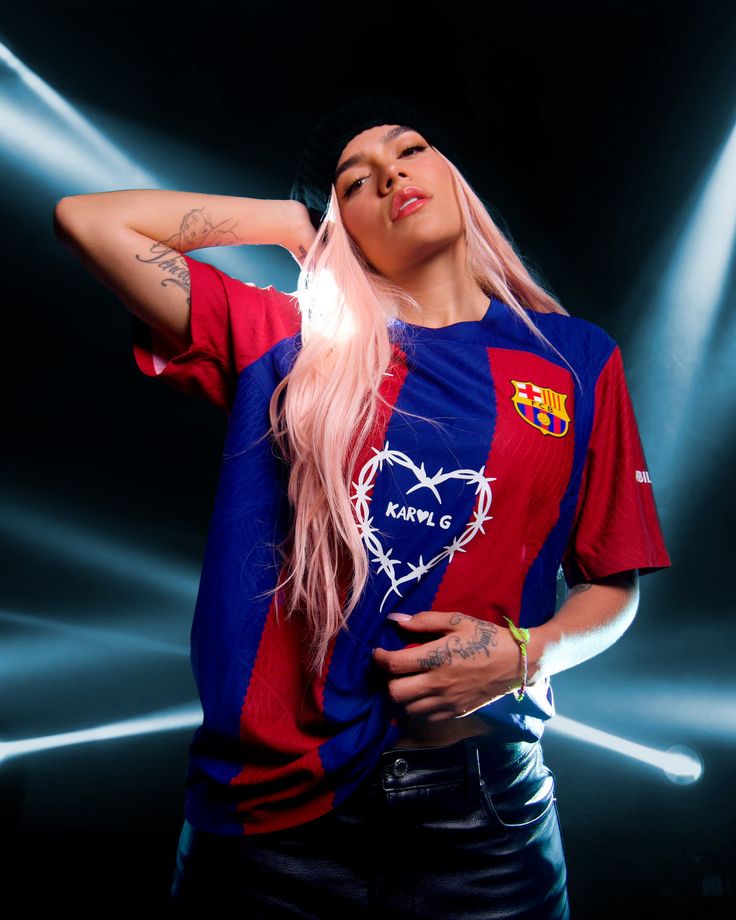 FC Barcelona x Karol G Limited Edition Home Kit - Premium Quality Kits at Football Monarch