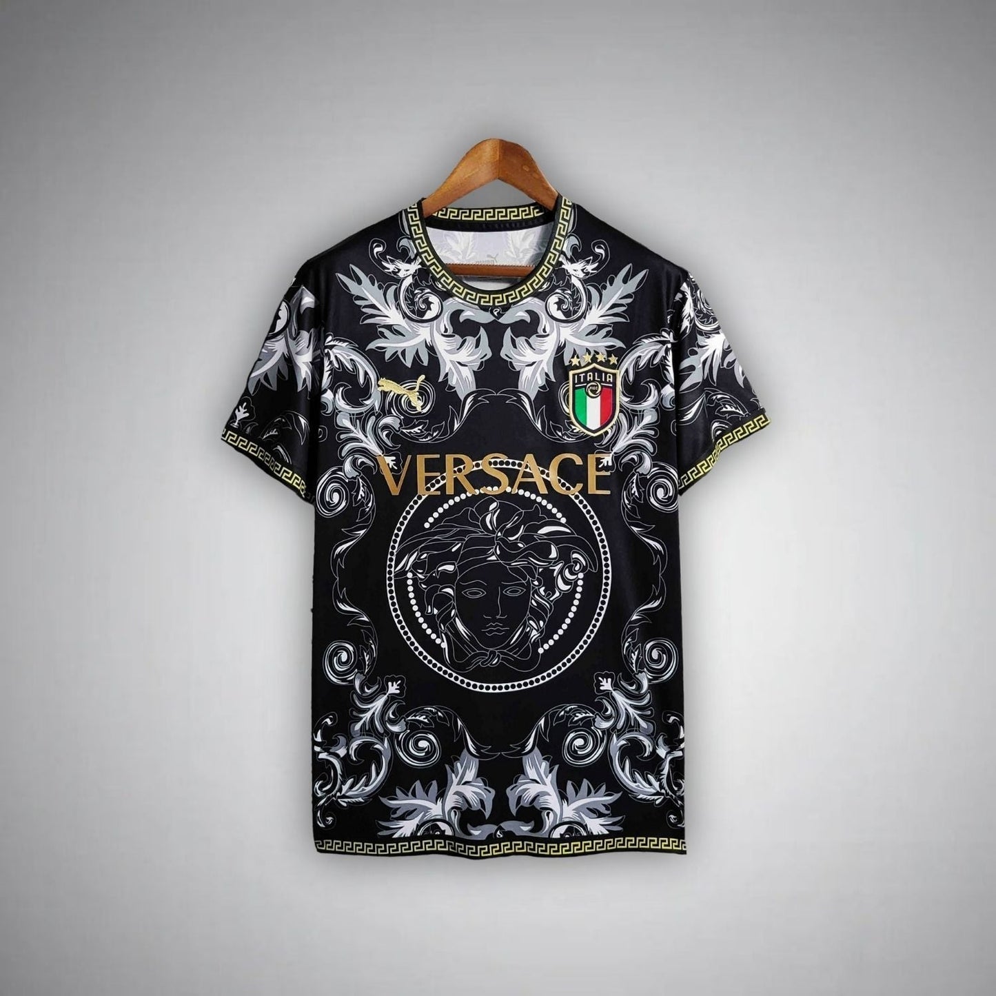 Italy "Versace" Premium Black Kit - Premium Quality Kits at Football Monarch