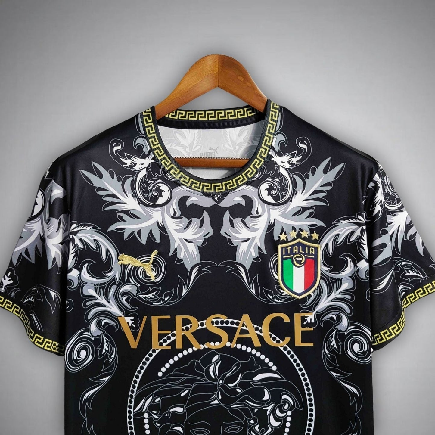 Italy "Versace" Premium Black Kit - Premium Quality Kits at Football Monarch
