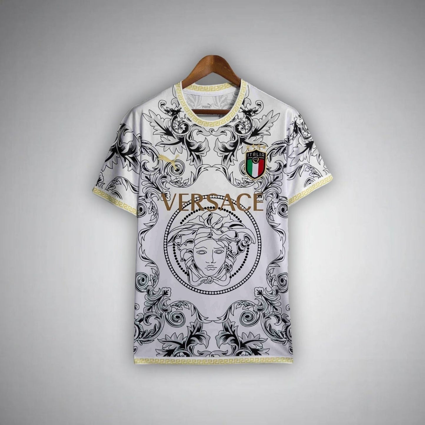 Italy "Versace" Premium White Kit - Premium Quality Kits at Football Monarch