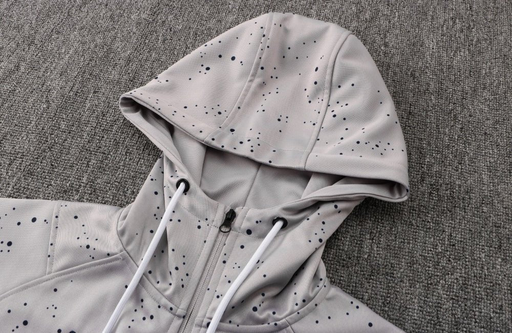 PSG Dark Gray and Blue Premium Tracksuit - Premium Quality Kits at Football Monarch