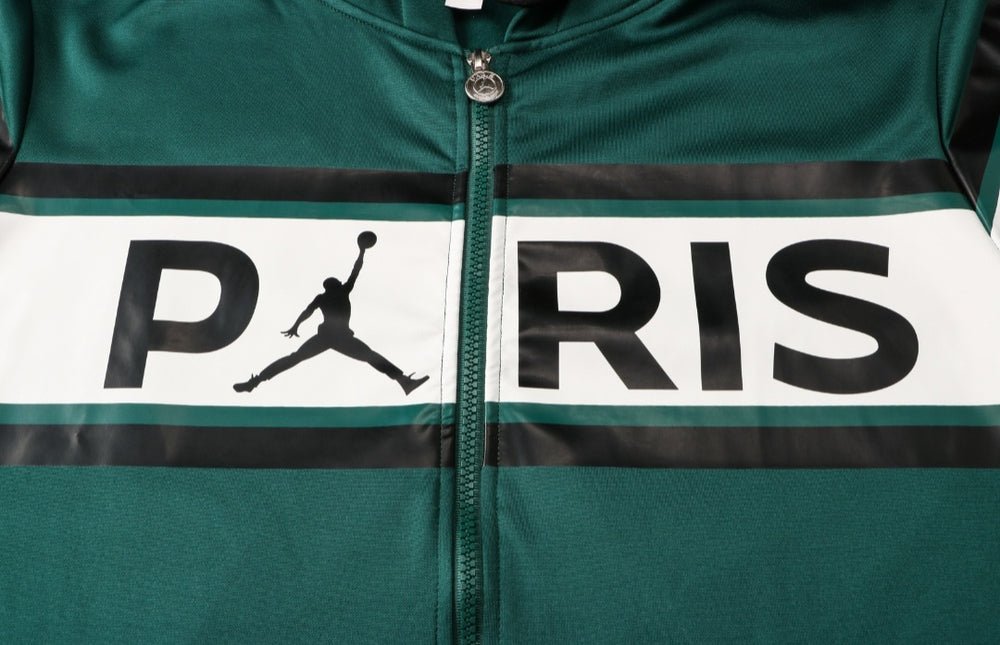 PSG Dark Green and White Premium Tracksuit - Premium Quality Kits at Football Monarch
