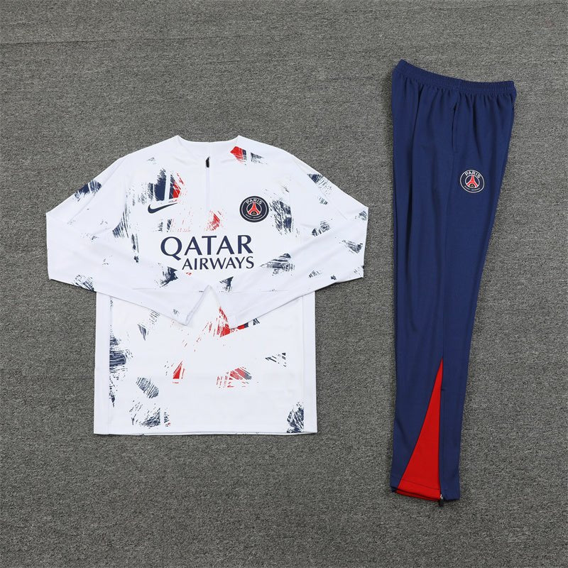 PSG "Parisian Frost" White Premium Tracksuit - Premium Quality Kits at Football Monarch