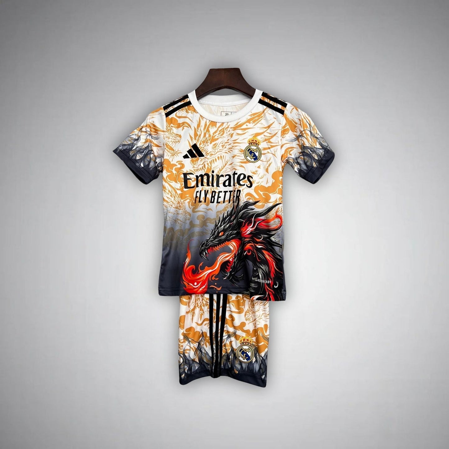 Real Madrid "Draconic Flame" Premium Kids Size Kit - Premium Quality Kits at Football Monarch