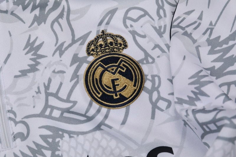 Real Madrid "Dragón Blanco" Premium Tracksuit - Premium Quality Kits at Football Monarch