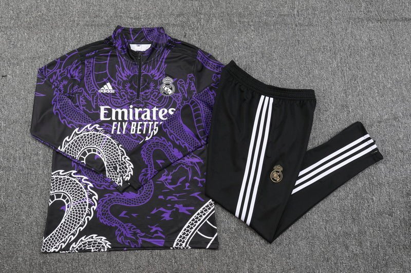 Real Madrid "Dragon Morado" Premium Tracksuit - Premium Quality Kits at Football Monarch