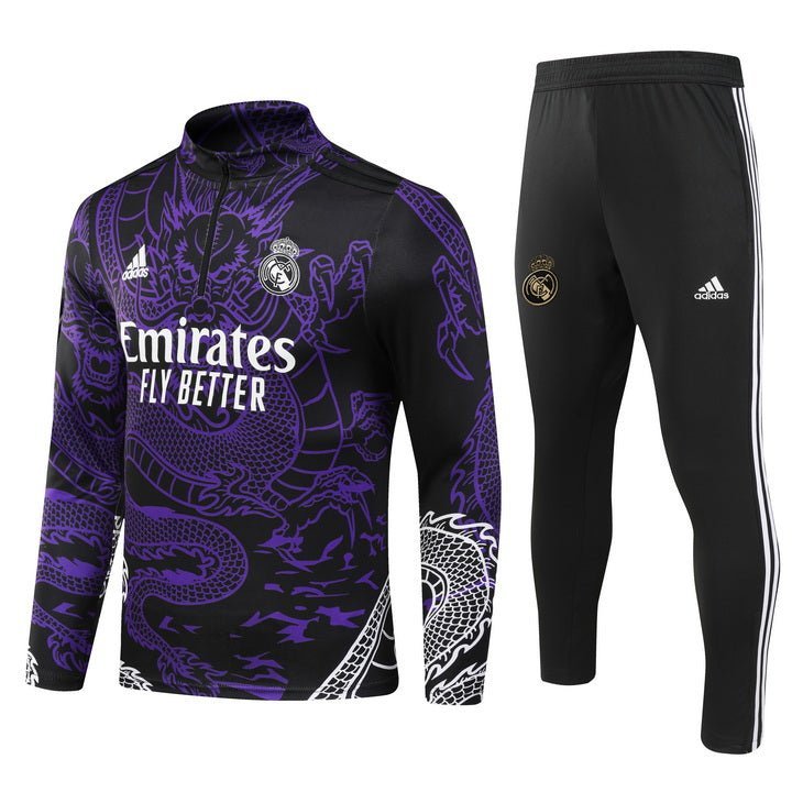 Real Madrid "Dragon Morado" Premium Tracksuit - Premium Quality Kits at Football Monarch