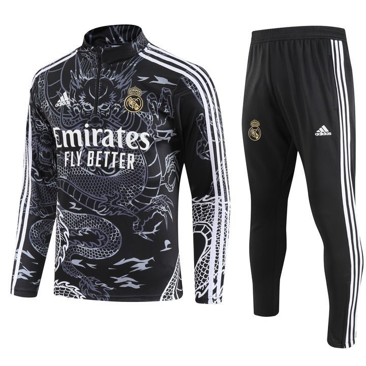 Real Madrid "Dragón Negro" Premium Tracksuit - Premium Quality Kits at Football Monarch